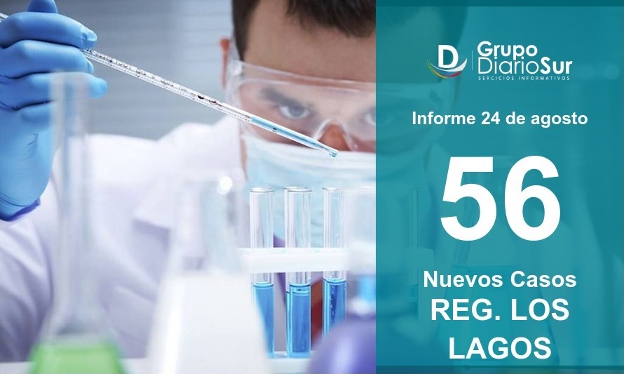 Los Lagos suma 56 nuevos casos este lunes