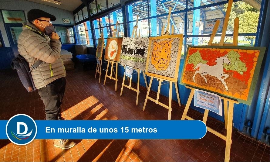 Estudiantes del liceo de Purranque participan en mural bi-nacional