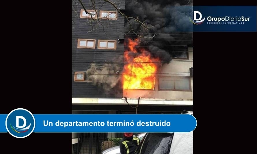 Labocar investiga incendio en edificio del Poder Judicial en Valdivia