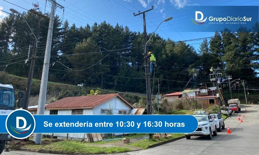 Este domingo Saesa realiza trabajos de mejoramiento en Osorno 