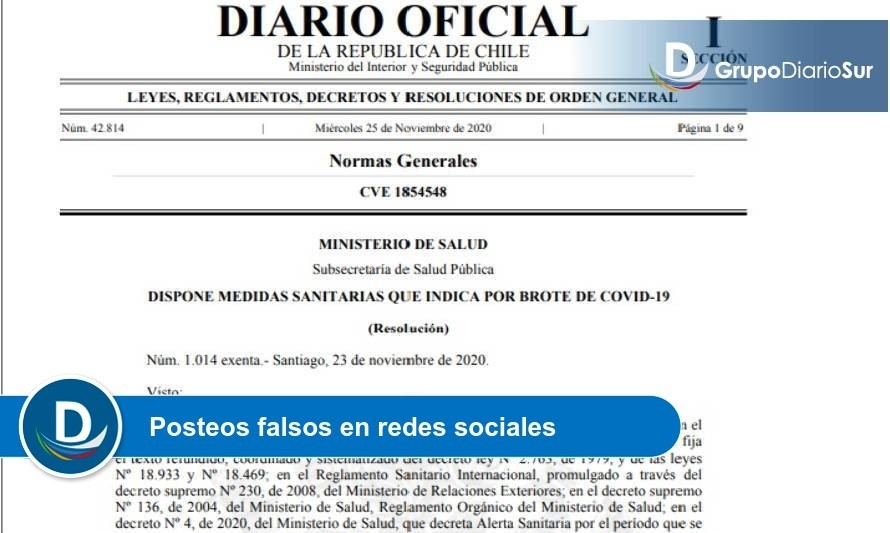 Salud aclara supuestos anuncios del Minsal en Diario Oficial 