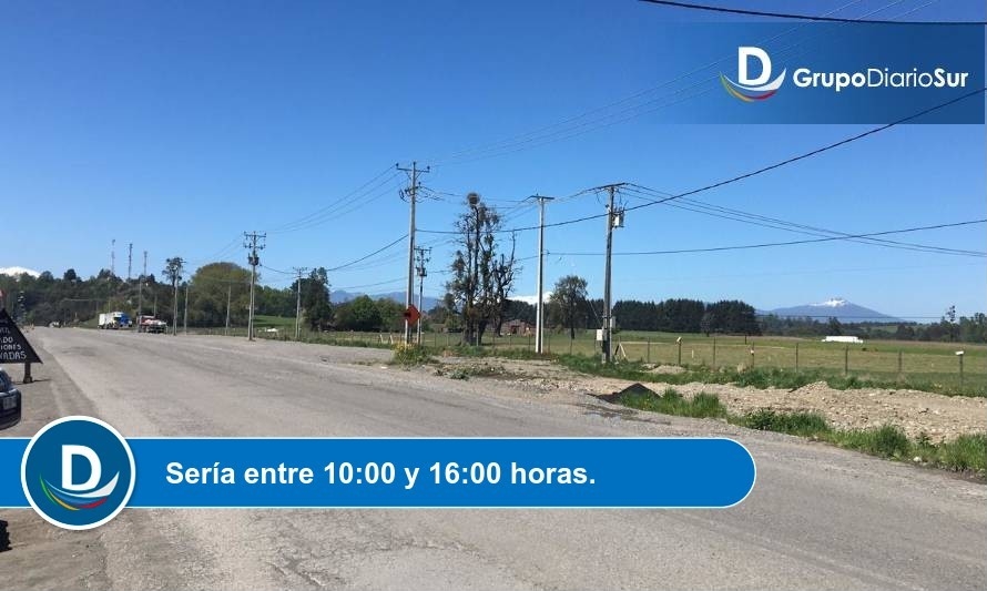 Este jueves Saesa trasladará postes por ensanchamiento de Ruta 215 