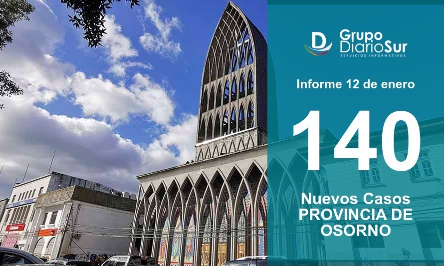 Osorno supera a Puerto Montt en cifra de casos nuevos