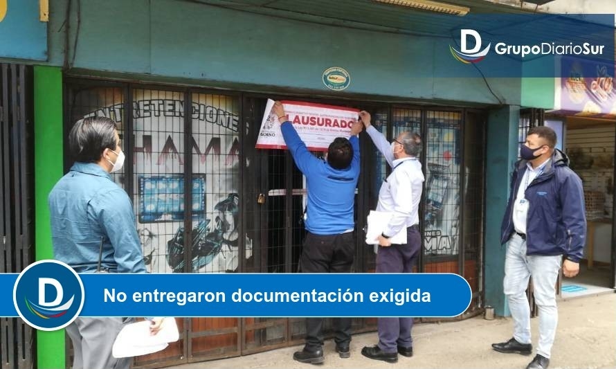 Notifican cierre de locales de máquinas de azar en Osorno