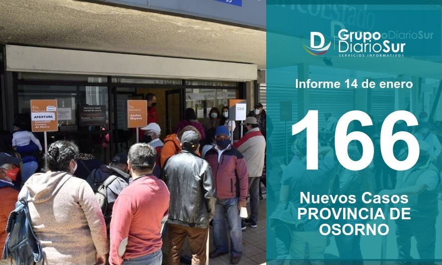 38% sube cifra de casos nuevos en comuna de Osorno en 24 horas