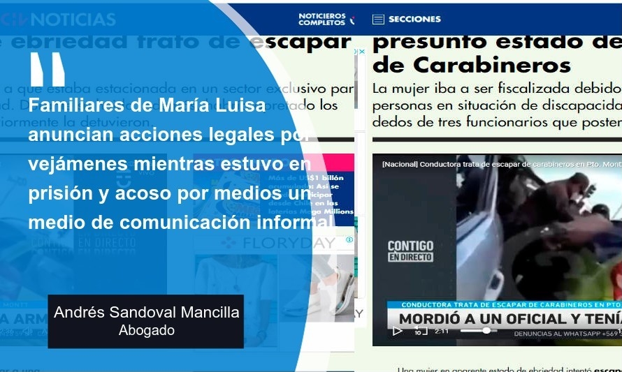 "Todo por un like": Abogado y primo de María Luisa enjuicia rol de los medios informales