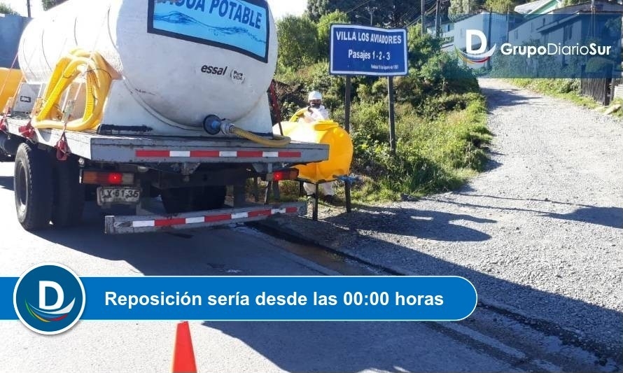 Más de 900 familias sin agua por cortes en Puerto Montt 