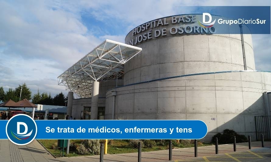 Con personal de red provincial refuerzan dotación del Hospital de Osorno