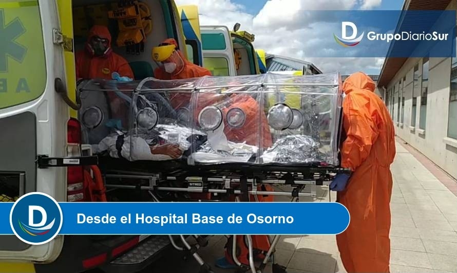 Trasladan a 5 pacientes Covid graves a la Región Metropolitana