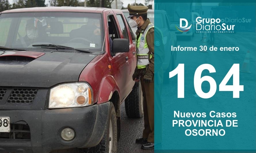 Provincia de Osorno suma 1 fallecido y casos activos siguen al alza 