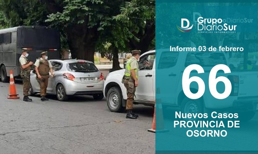 Drástica caída de casos en la Provincia de Osorno