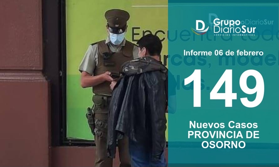 Provincia de Osorno registra 4 fallecidos y casos en todas las comunas
