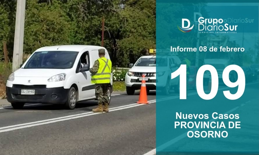 Provincia de Osorno sigue sumando casos en todas sus comunas