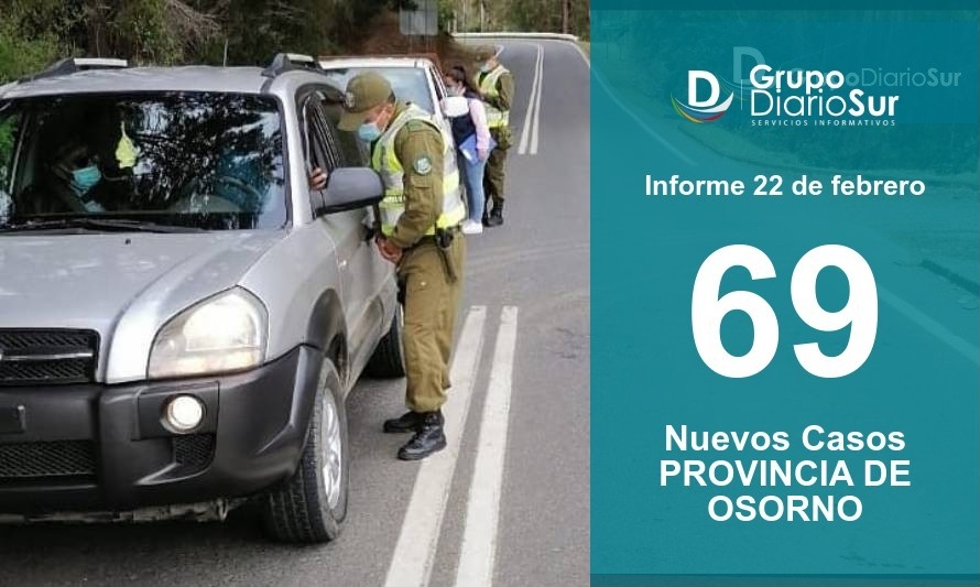 Cifra de casos en Provincia de Osorno se mantiene estable 