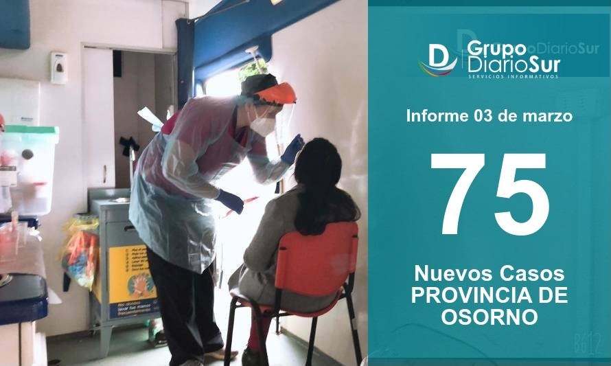 Leve aumento de casos vuelve a marcar la Provincia de Osorno