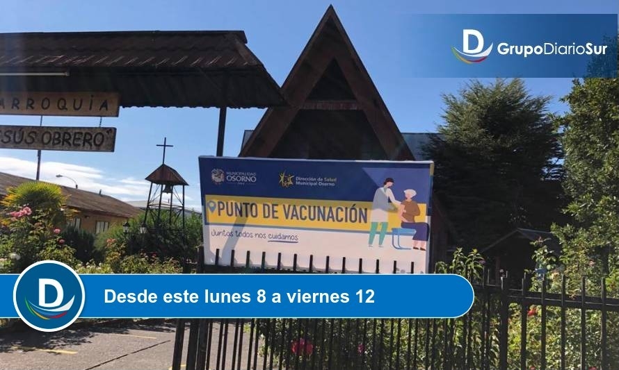 Partió en Osorno vacunación de personas entre 59 y 46 años con comorbilidades y discapacidad