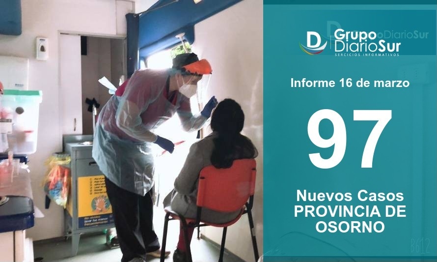 Provincia de Osorno marca leve baja en cifra de casos 