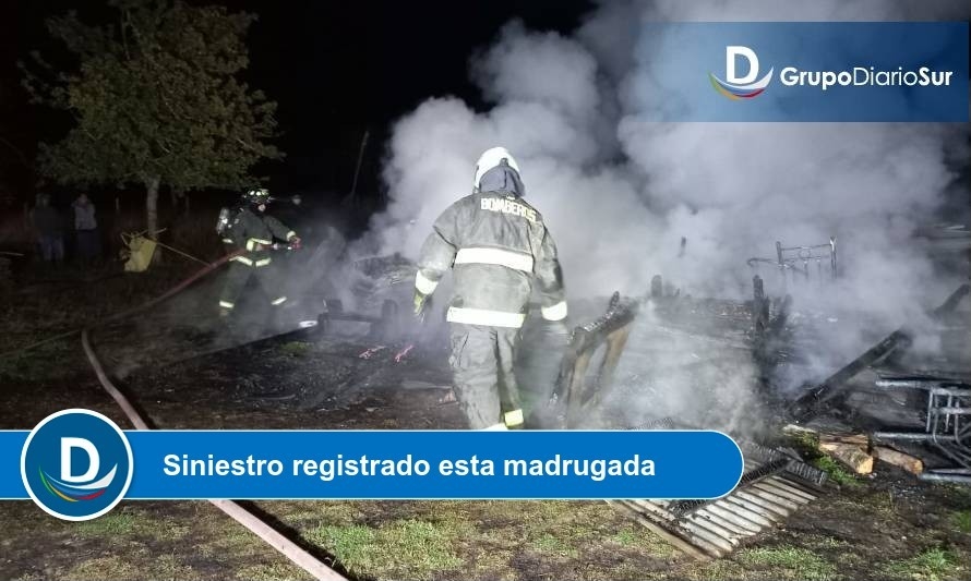 Fallecido en incendio en Puyehue sería el propietario de la vivienda