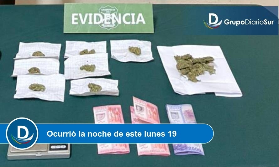 Por microtráfico detienen a sujeto en el centro de Osorno