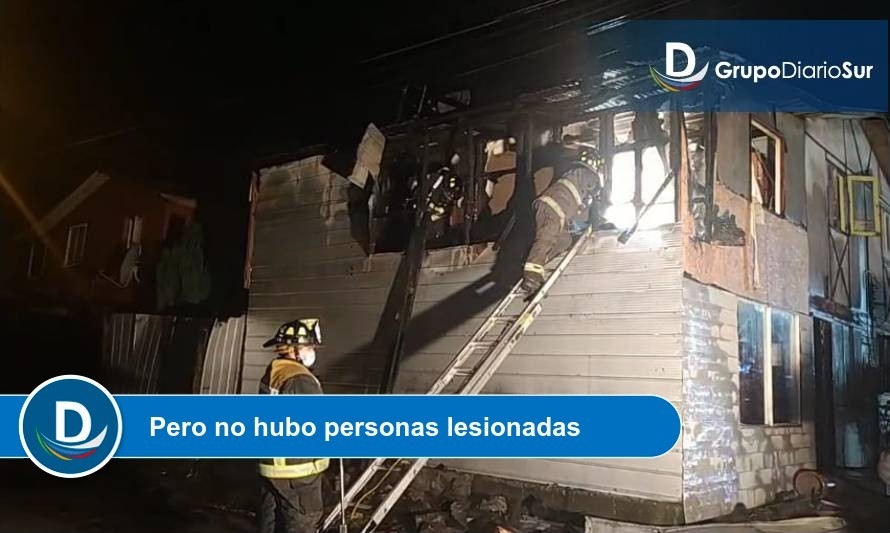 Fuego causó importantes daños en vivienda de Francke