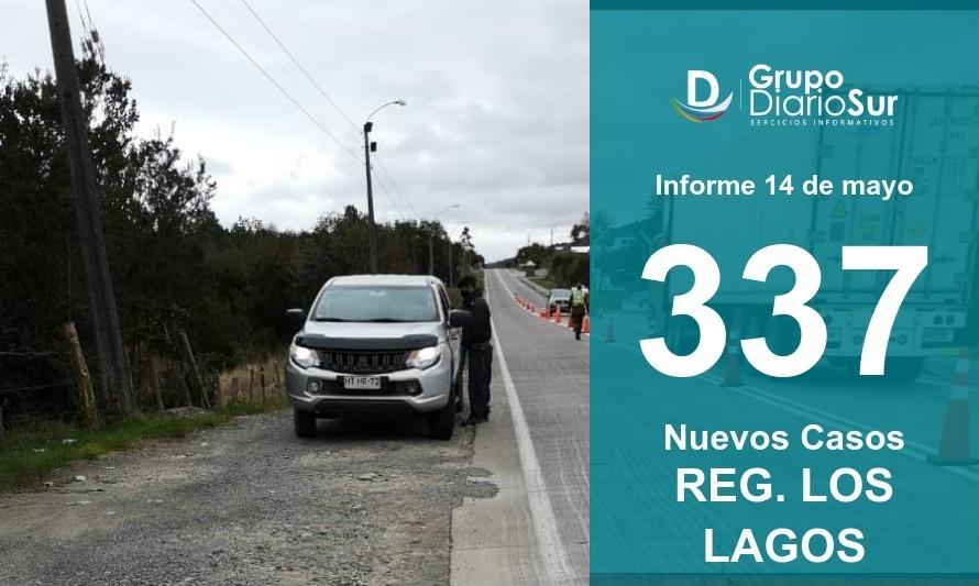 Región de Los Lagos reporta cifra de contagios más alta de mayo 