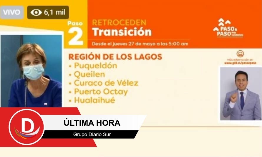 Cinco comunas de la región retroceden a Transición