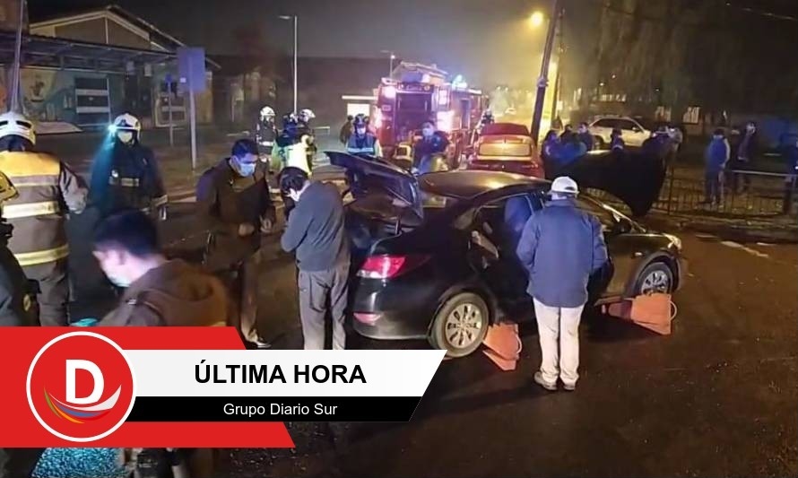 Dos lesionados dejó como saldo un choque en Osorno