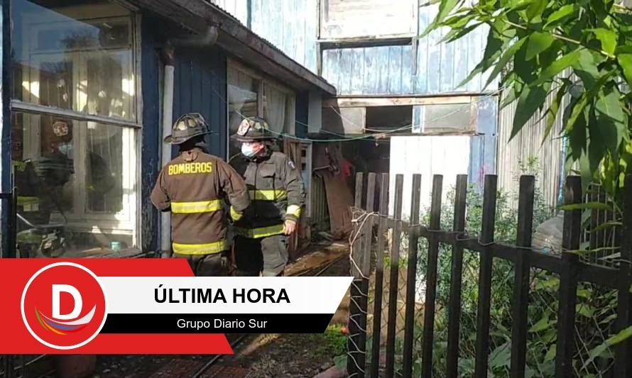 Emergencia afectó a vivienda en Población Pedro Aguirre Cerda