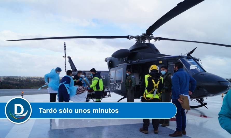 Fuerza Aérea realizó exitosa evacuación aeromédica desde Caleta Cóndor 