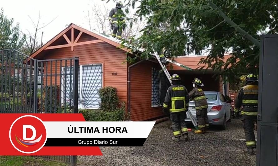 Emergencia afectó vivienda en el  sector Rahue Alto de Osorno