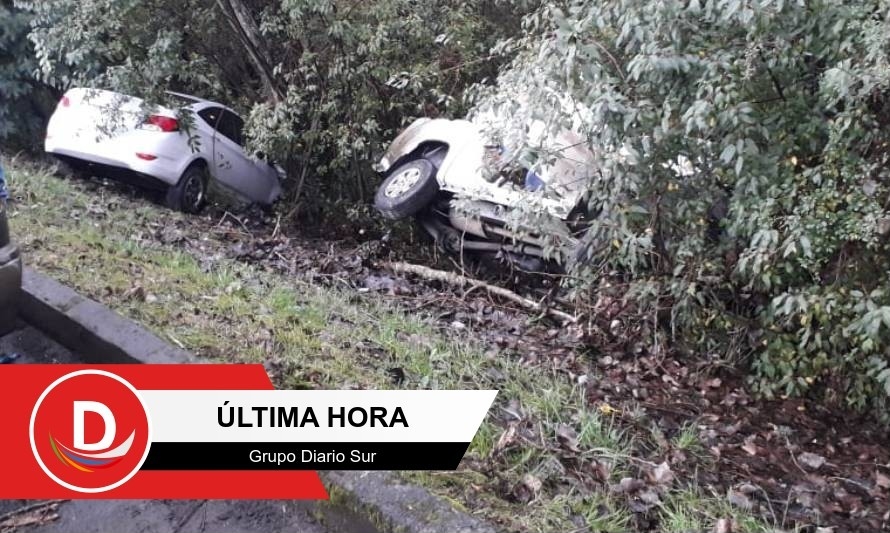 Dos heridos en colisión múltiple en la ruta Osorno-Puerto Octay