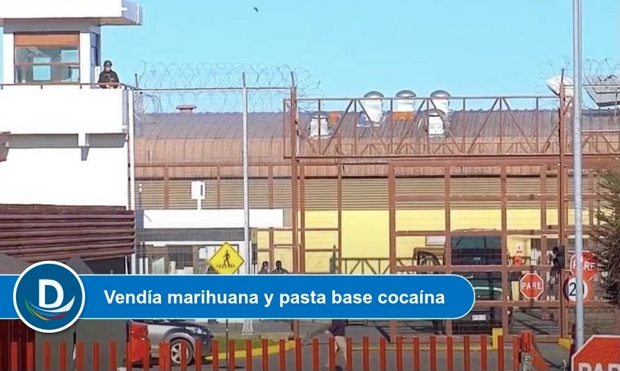 Condenado por robos traficaba drogas en la cárcel de Puerto Montt