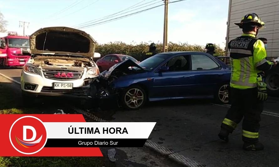 Tres heridos en colisión frontal registrada en Osorno 