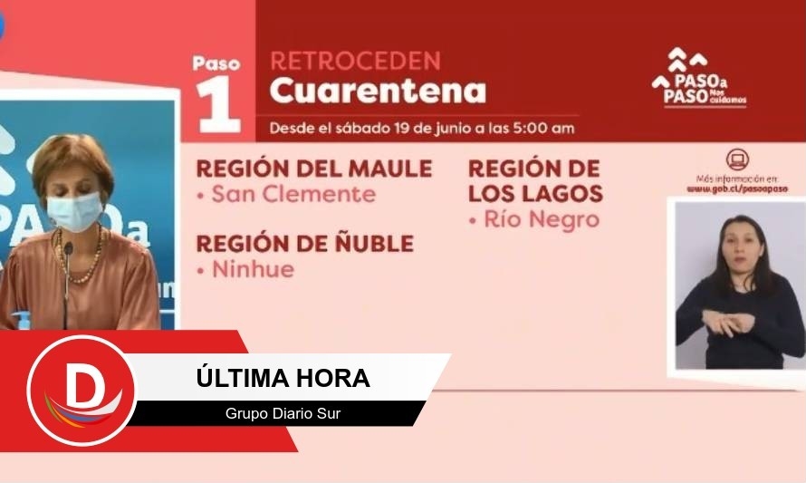 Río Negro retrocede a cuarentena total y otras cuatro comunas cambian de fase