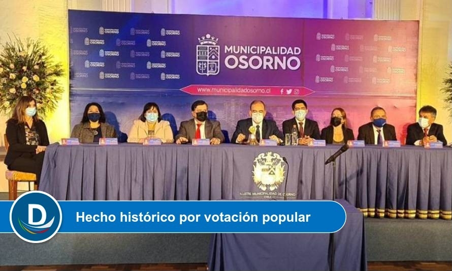 Osorno estrena su primer concejo municipal paritario