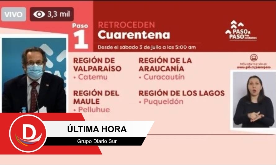 Puqueldón retrocede a cuarentena total y Castro avanza a fase 2