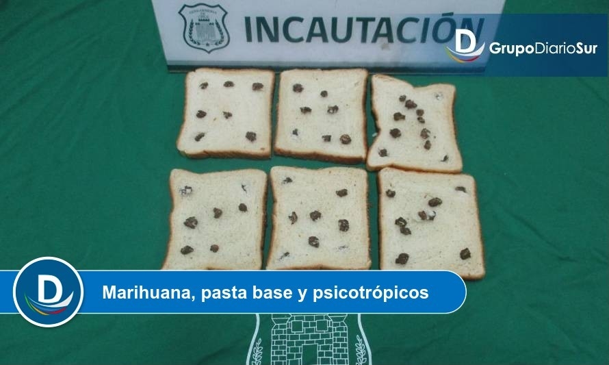 Gendarmes incautan droga en pan de molde y chocolates 