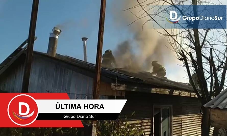 Graves daños provocó el fuego en una mediagua en Osorno