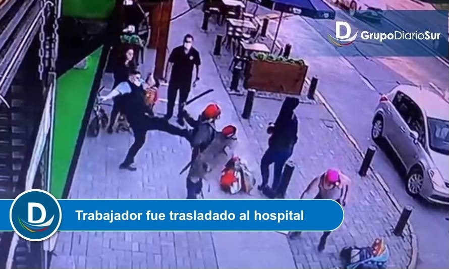 Indigente atacó a guardia de seguridad con un machete 