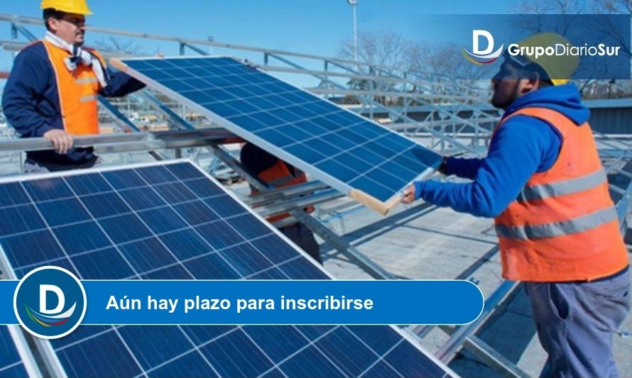 Realizan curso gratuito de Instalador de Sistemas Solares Fotovoltaicos en Osorno