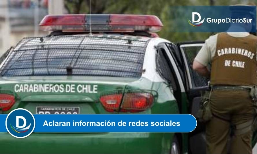 Por inhalación de humo trasladan a carabineros al Hospital de Osorno