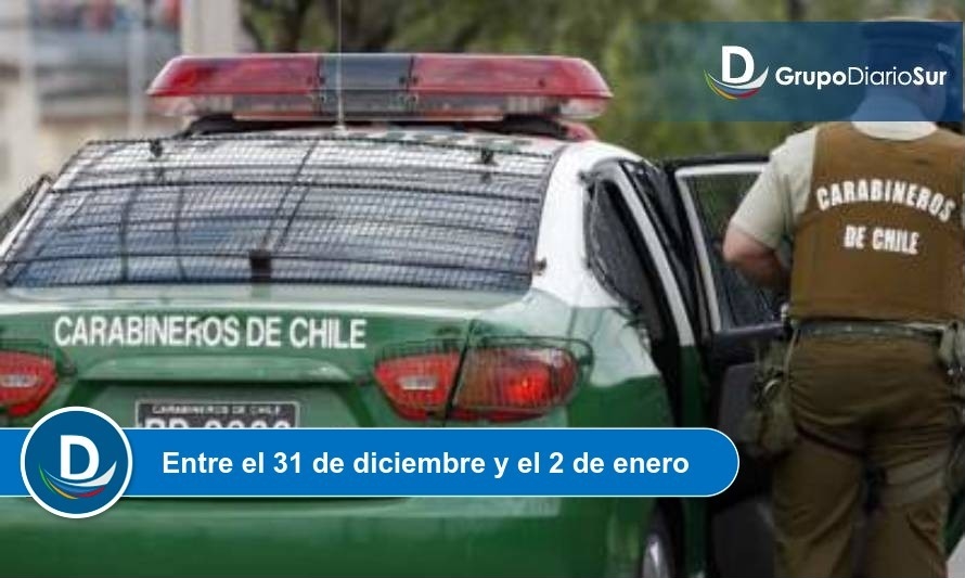 Año Nuevo: Este es el balance entregado por Carabineros de Osorno