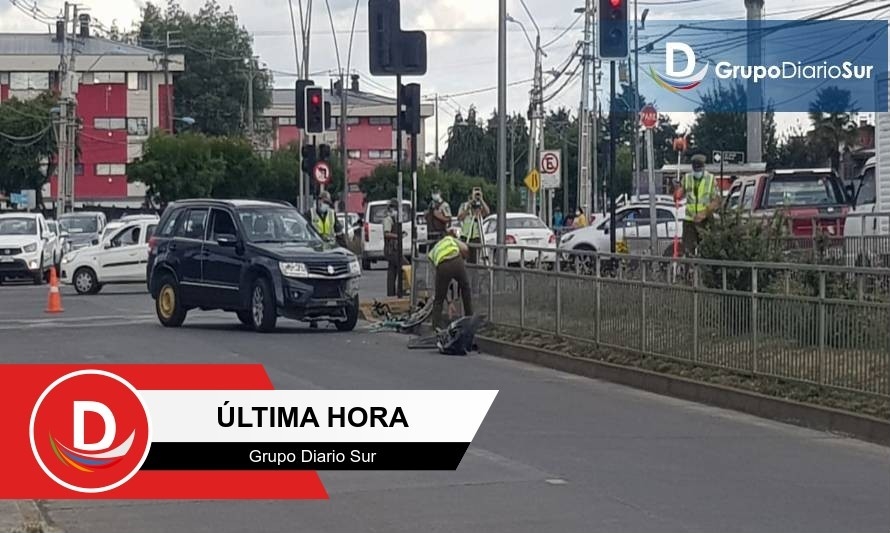 Ciclista en estado grave tras ser atropellada en Osorno 