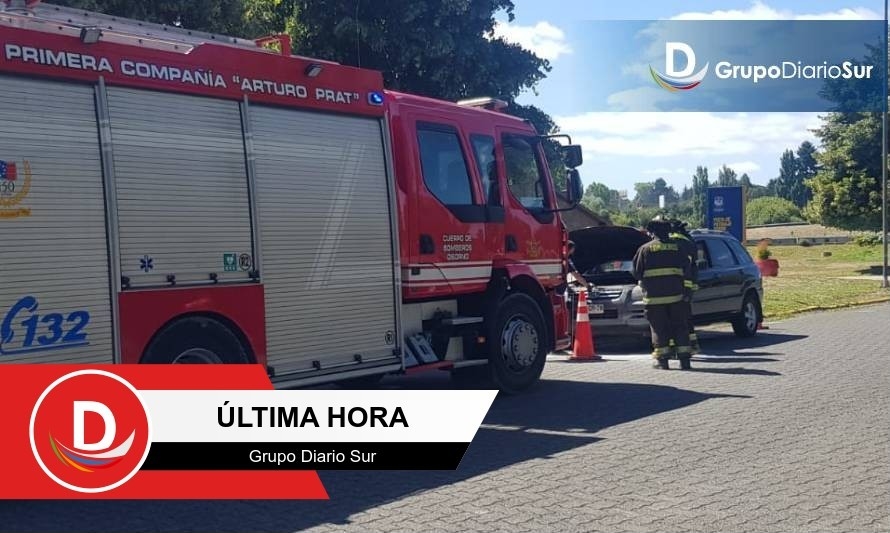 Fuego en vehículo originó emergencia en sector oriente de Osorno 