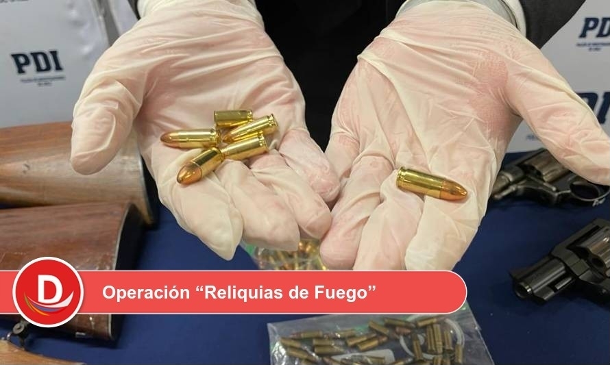 PDI recupera más de 50 armas y municiones en las provincias de Osorno y Llanquihue
