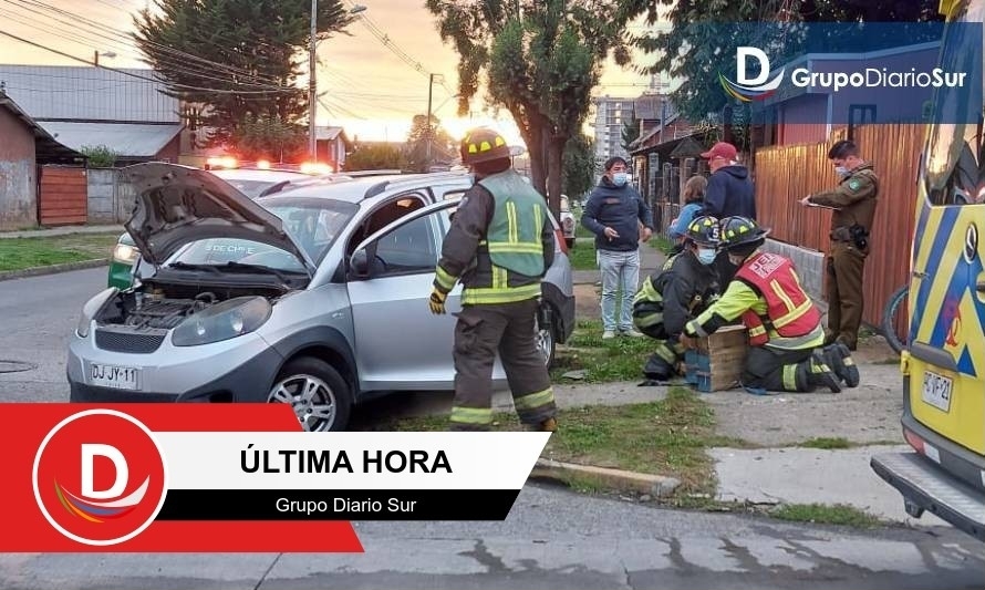 Dos lesionados deja colisión en Osorno
