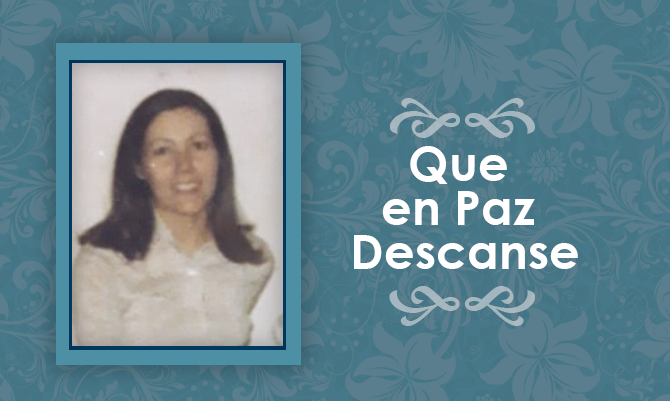 [Defunción] Falleció Blanca Elena Ortega Bolman.Q.E.P.D