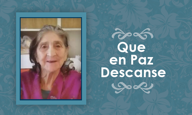 [Defunción] Falleció María Edita Villa Vera Q.E.P.D